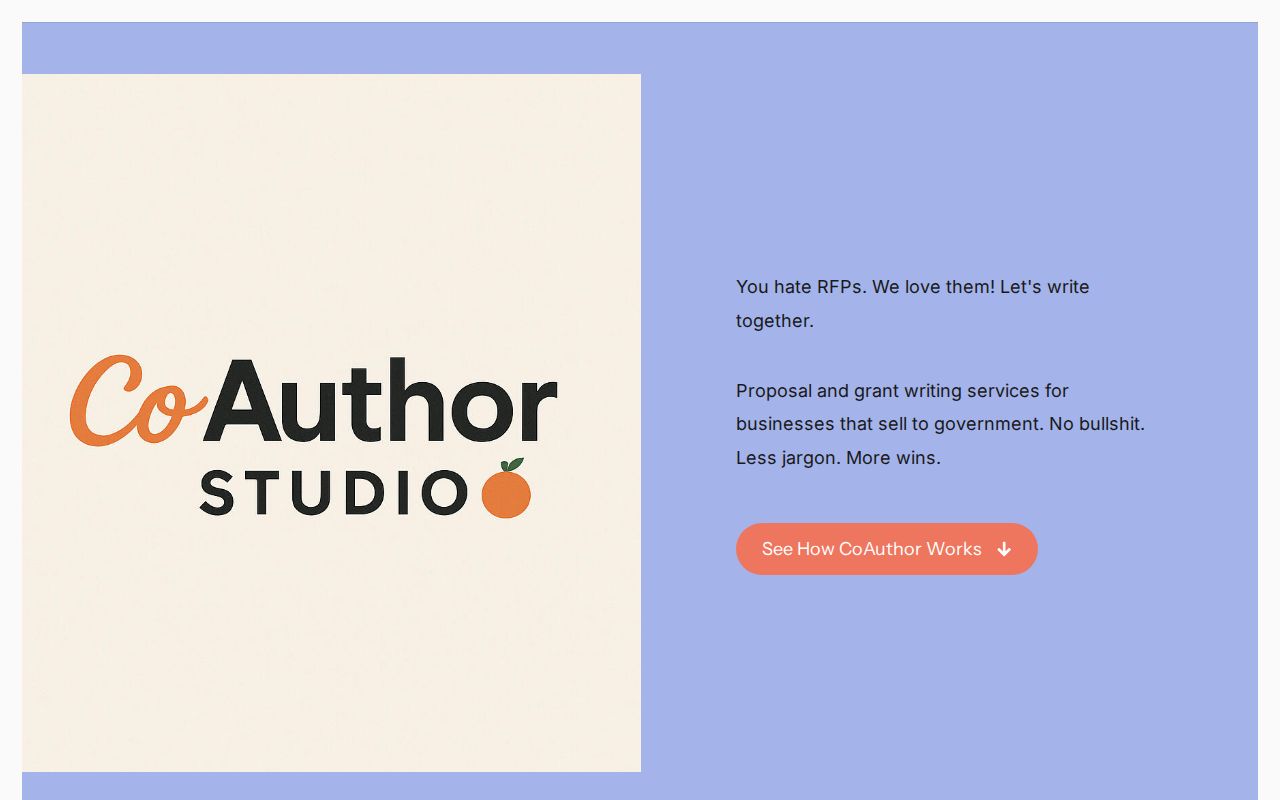 CoAuthor Studio | Expert Proposal & Grant Writing